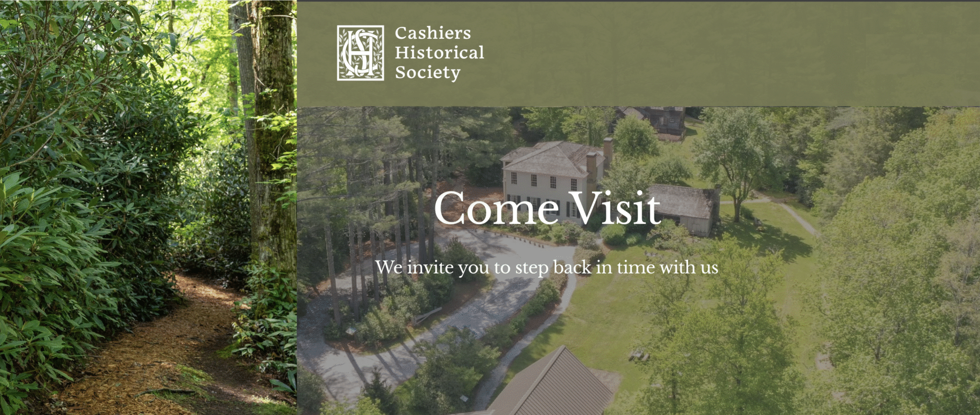 Come walk the nature trail and enjoy Cashiers history.
