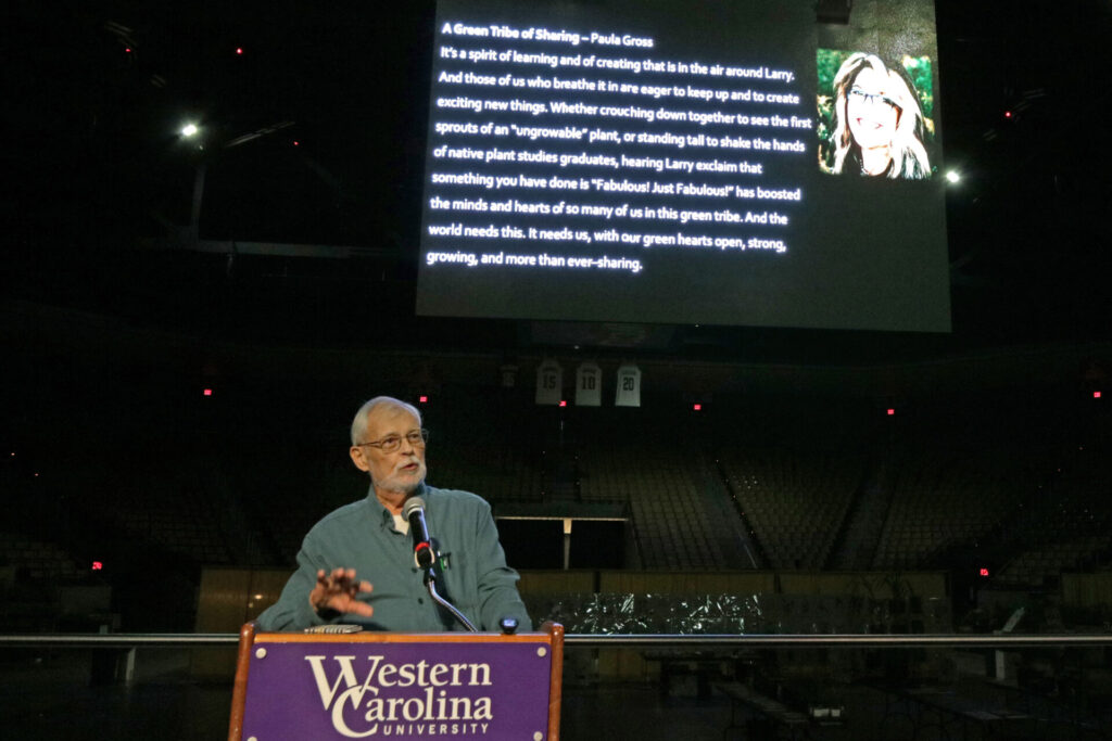 Cullowhee Larry Mellichamp addressing the conference