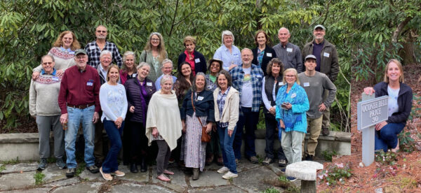 Sally Price kindly hosted friends and members of our chapter for a “Bells and Brews" event on March 27 when the Oconee Bell were blooming along her driveway in her High Hampton neighborhood, Cashiers, NC.